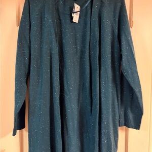 Lane Bryant Teal Cardigan Sweater